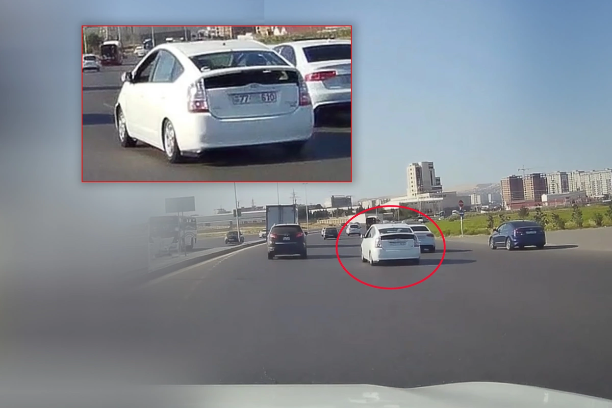 Bakı-Sumqayıt yolunda Prius nömrəsini örtərək qaydaları belə pozdu - ANBAAN VİDEO Bakı-Sumqayıt yolunda Prius nömrəsini örtərək qaydaları belə pozdu - ANBAAN VİDEO