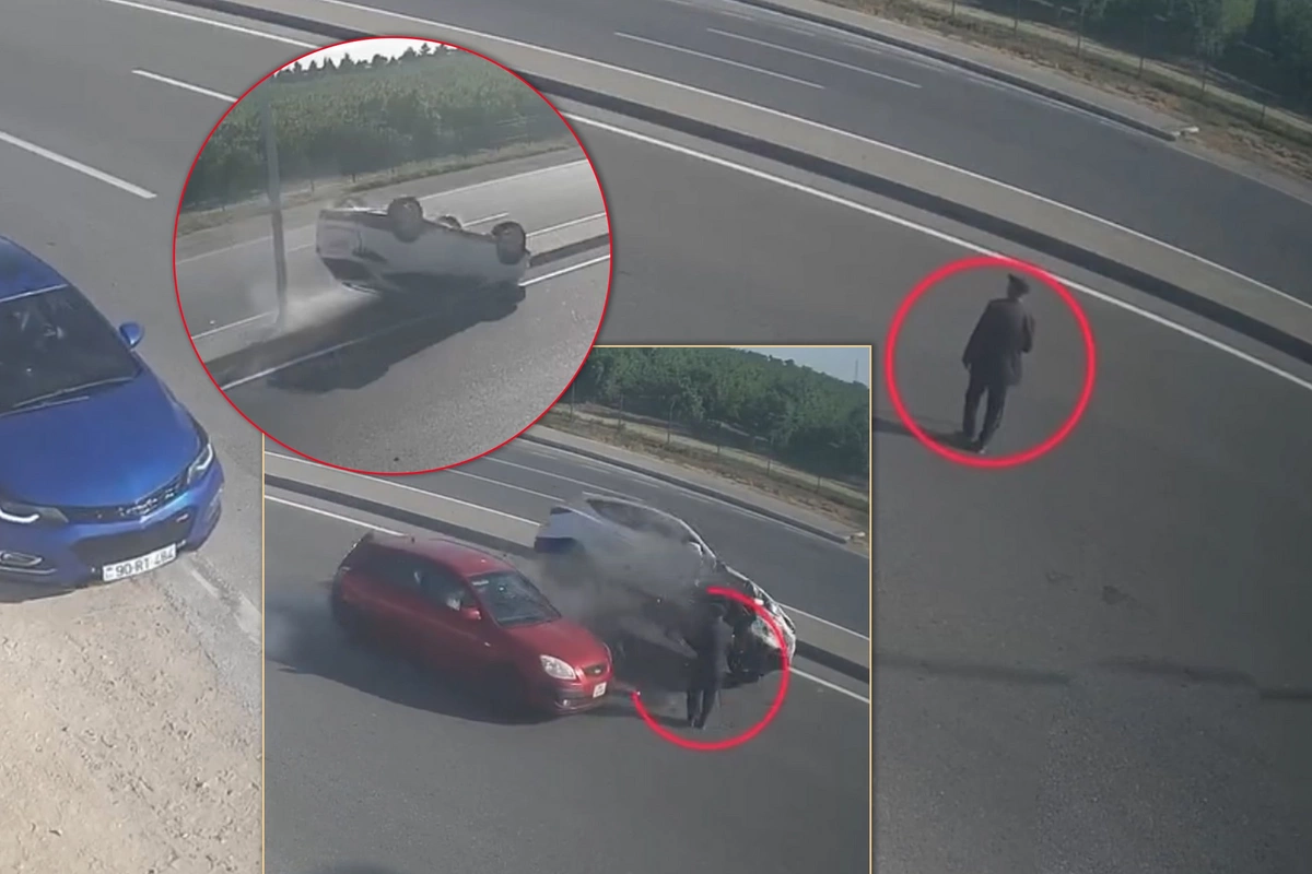 Bakıda yolu keçən yaşlı kişi dəhşətli qəzaya səbəb oldu - ANBAAN VİDEO Bakıda yolu keçən yaşlı kişi dəhşətli qəzaya səbəb oldu - ANBAAN VİDEO