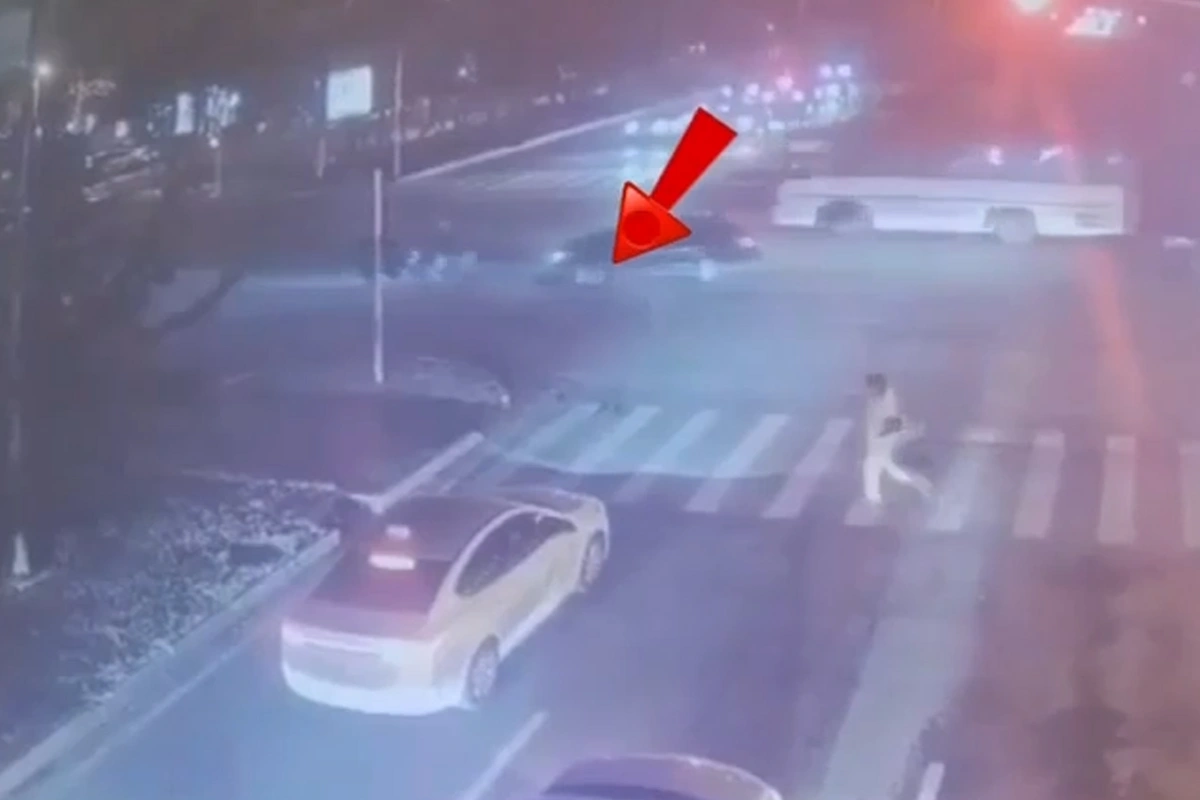 Новые кадры смертельного ДТП с участием 19-летнего мотоциклиста в Баку