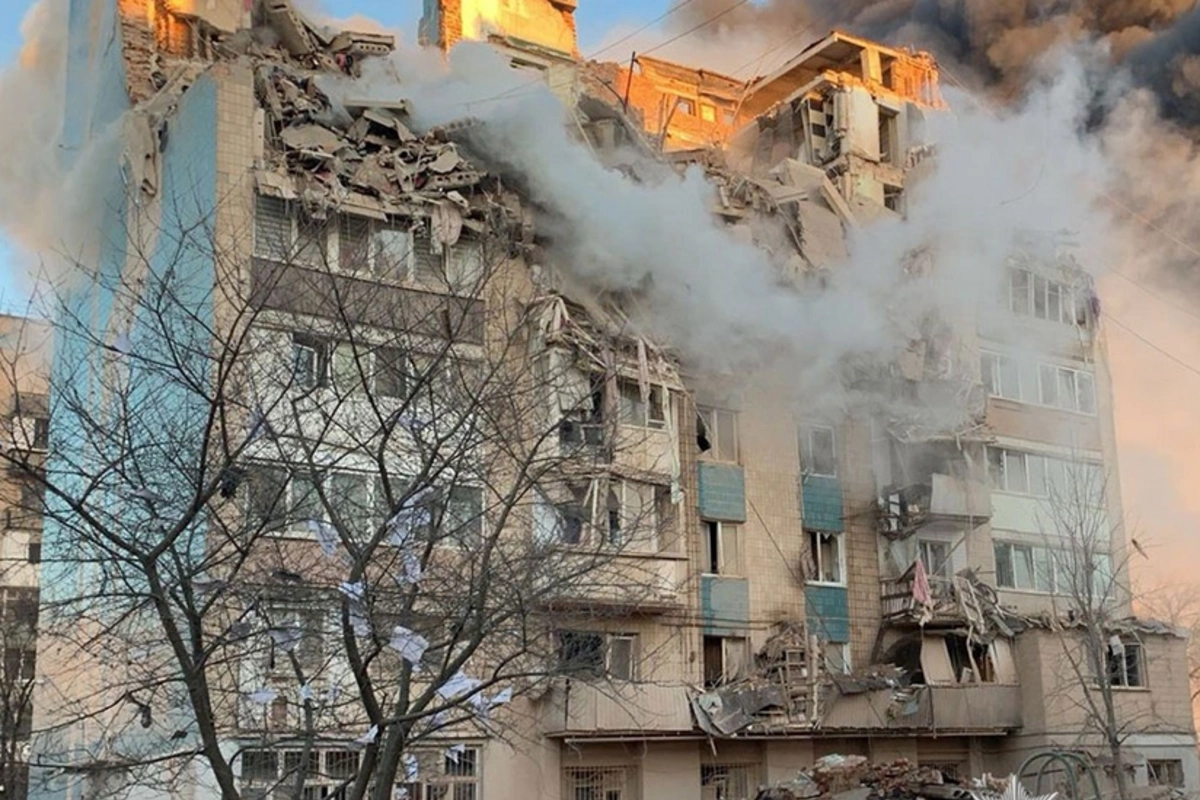 Rusiyanın Xarkova hava hücumları nəticəsində yaralananların sayı 31-ə çatıb