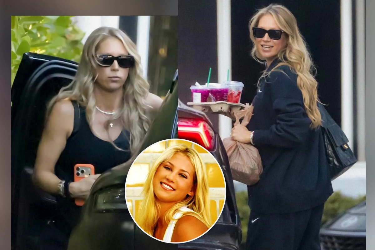 Беременную Анну Курникову засняли в спортивном костюме у спорткара