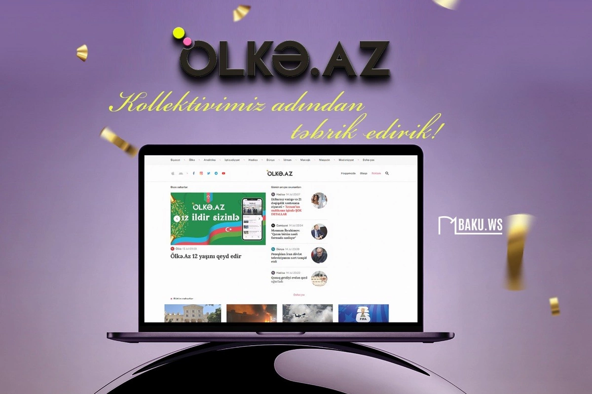 Ölkə.Az 12 yaşını qeyd edir