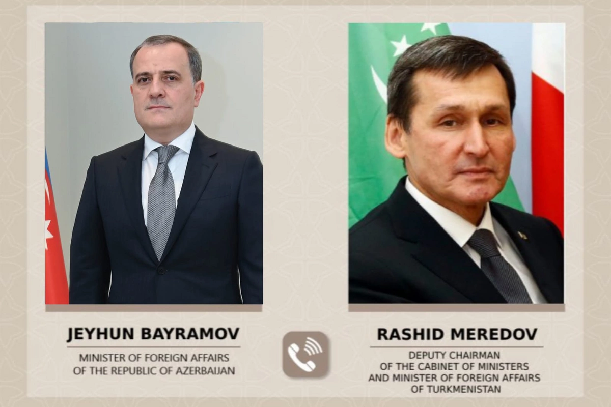 Ceyhun Bayramovla türkmənistanlı həmkarı İranın Naxçıvana dron hücumlarını müzakirə edib