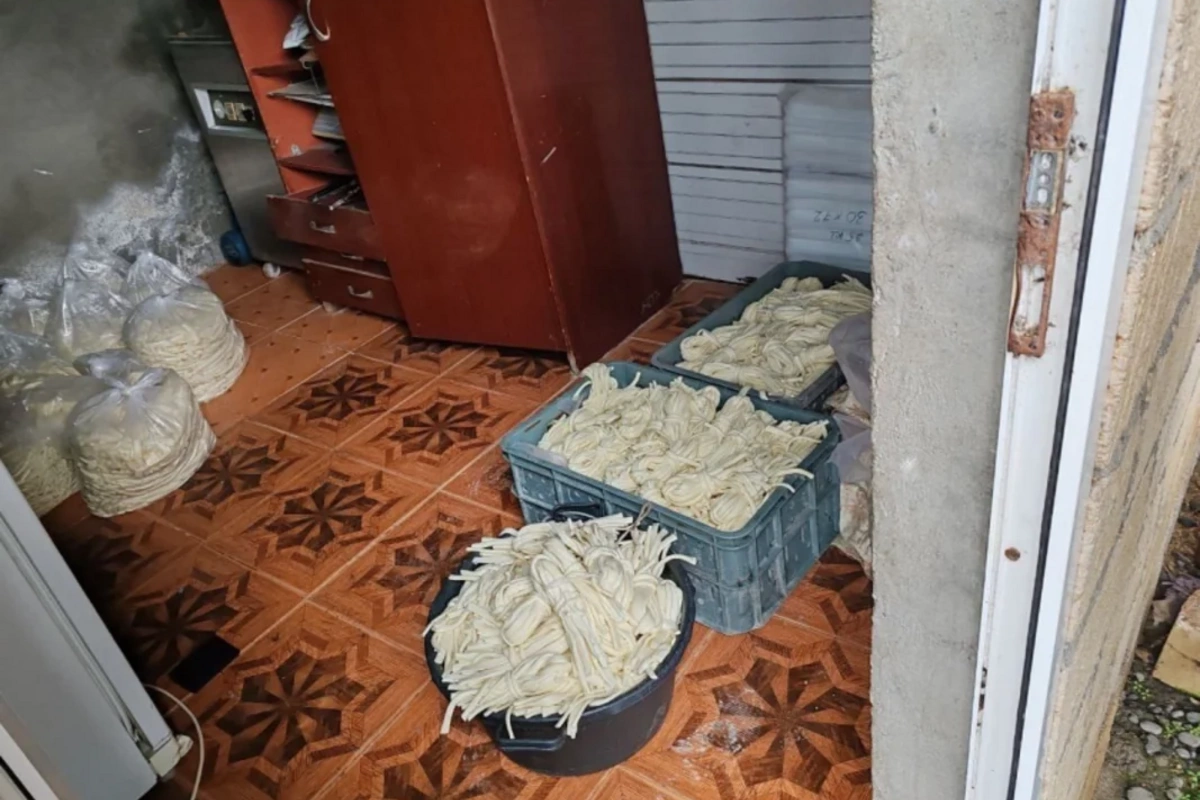 Ağcabədidə qanunsuz fəaliyyət göstərən pendir sexi aşkarlandı