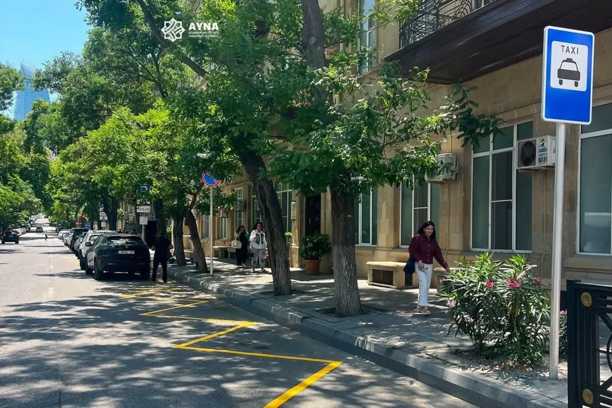 Bakıda xəstəxanaların qarşısında yeni minib-düşmə zolaqları yaradıldı