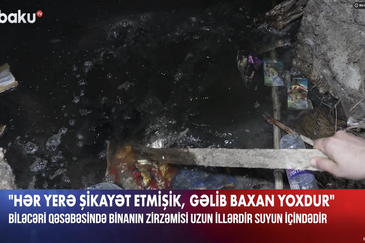 20 ildir suyun içində qalan binada dəhşətli durum: İydən oturmaq olmur