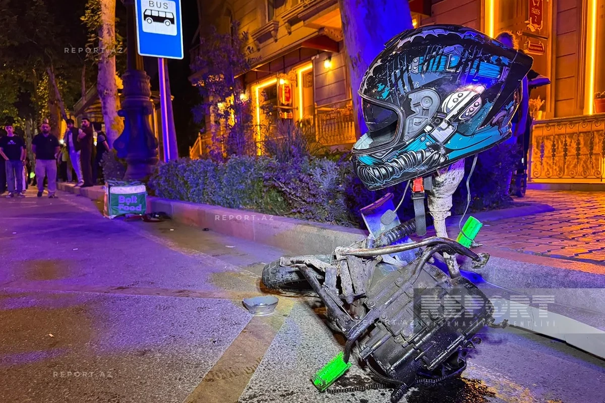 Gəncədə avtomobillə motosiklet toqquşub, ölən var