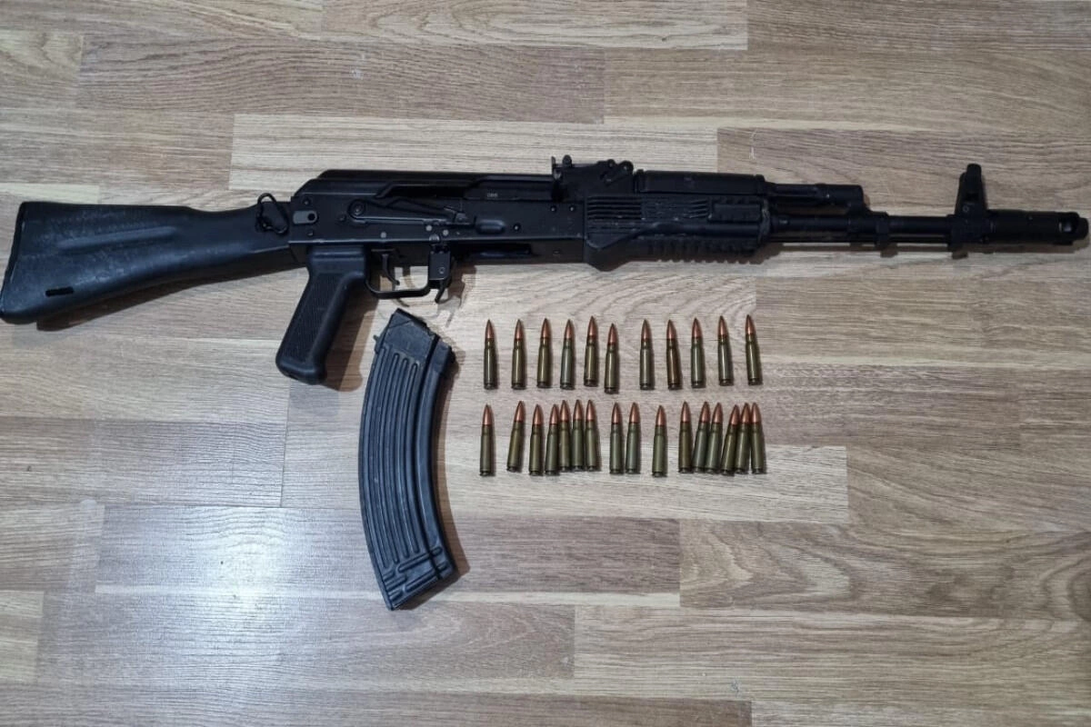 Tərtərdə əməliyyat: Sakinin evində avtomat aşkarlandı