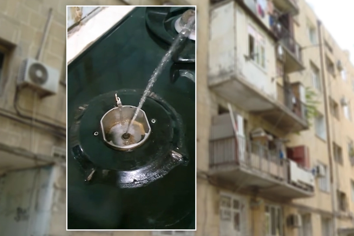Qazı açdı, yerinə su gəldi – Bakıda bina qazsız qaldı