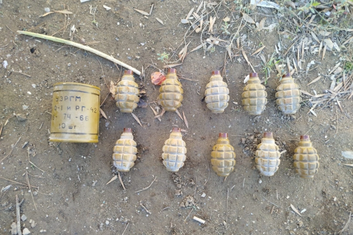 Bakıda on ədəd qumbara tapıldı