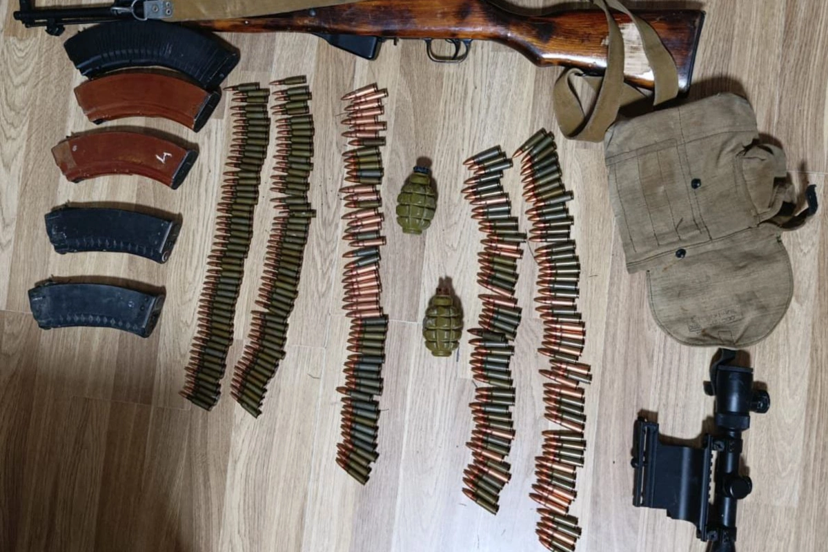 Şabran rayonunda silah-sursat aşkarlanıb