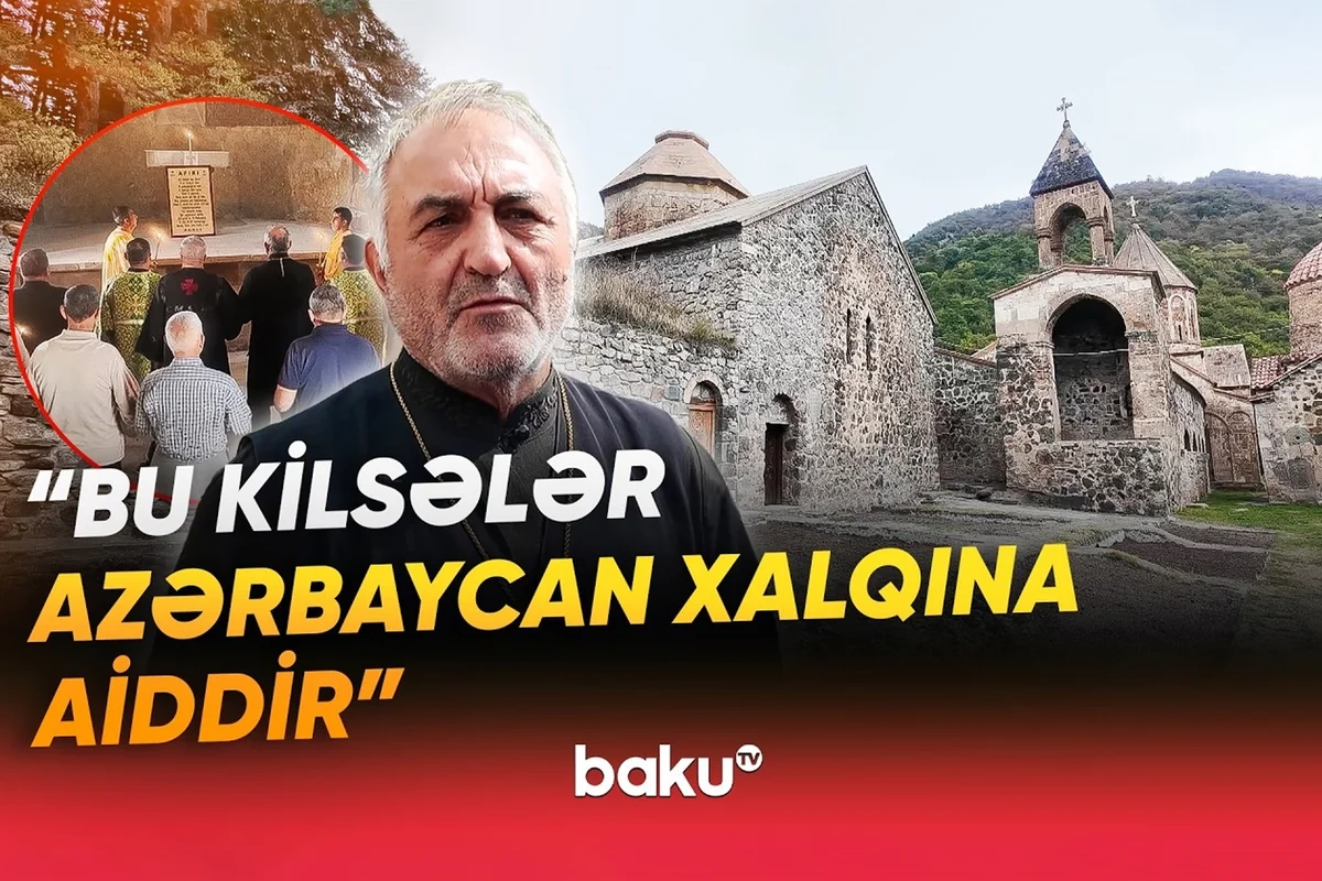 Azərbaycan Alban-Udi İcmasının nümayəndələri Xudavəng Monastırında