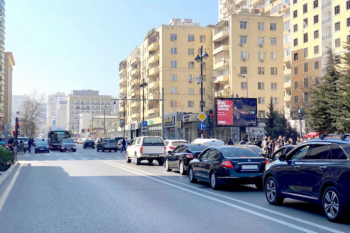 Traffic on one of the main streets of Baku will be restricted in stages