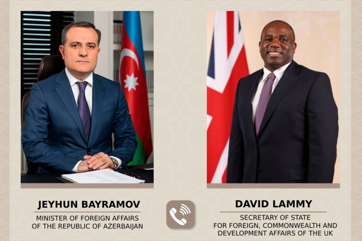 Foreign Ministers of Azerbaijan and the United Kingdom discussed the peace process between Baku and Yerevan