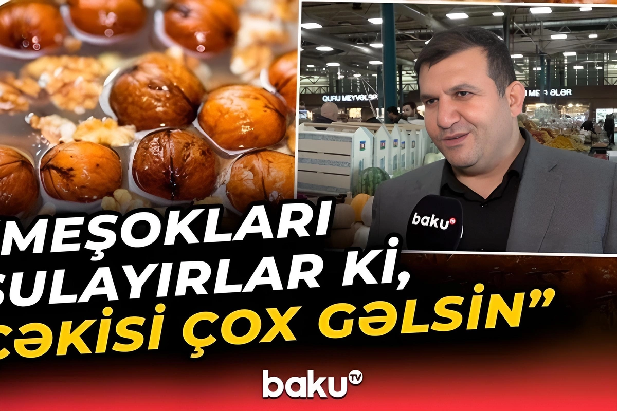 Müştərilərə bazarda yaş adı ilə suya salınmış qoz satılır? Müştərilərə bazarda yaş adı ilə suya salınmış qoz satılır?