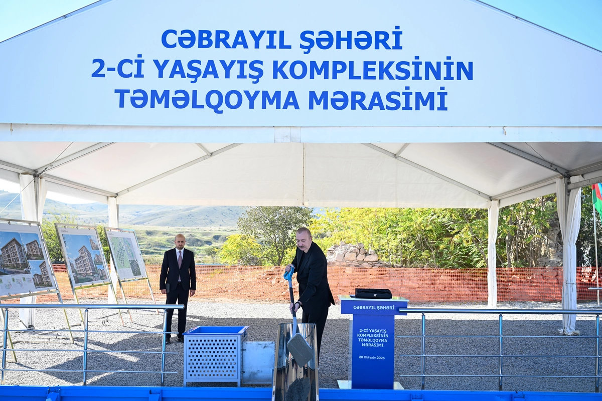 The foundation for the second and third residential complexes has been laid in the city of Jabrayil The foundation for the second and third residential complexes has been laid in the city of Jabrayil