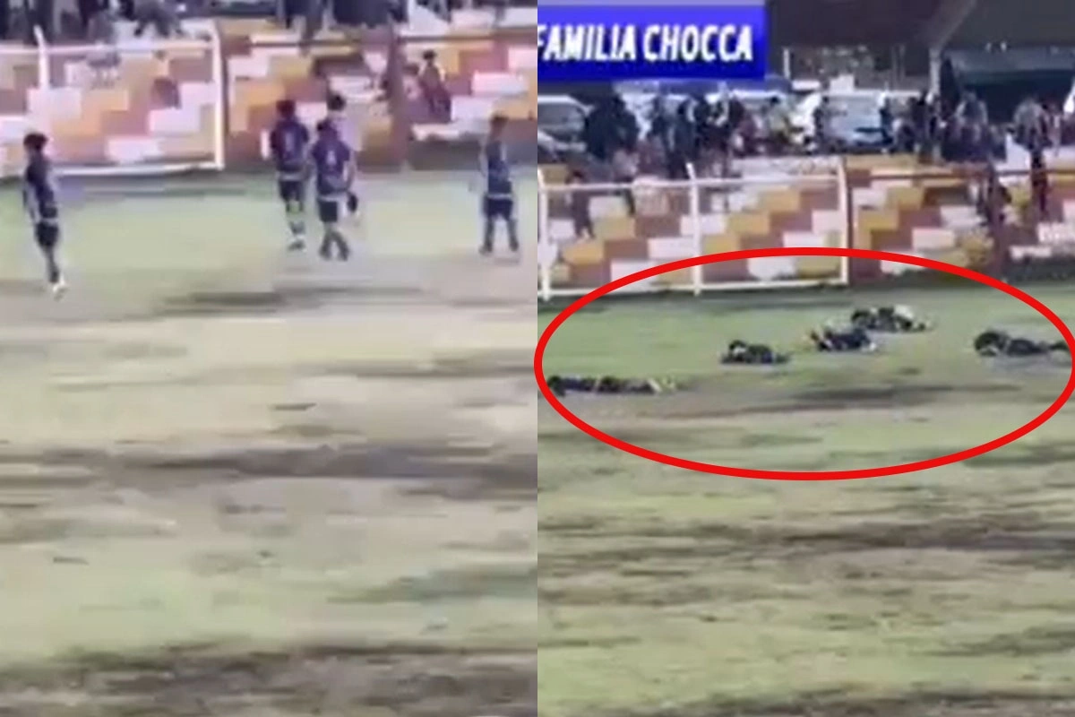Futbolçu matç zamanı ildırım vurması nəticəsində ölüb - ANBAAN VİDEO