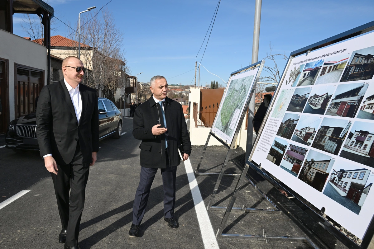 Prezident İlham Əliyev Xankəndinin Kərkicahan qəsəbəsində olub