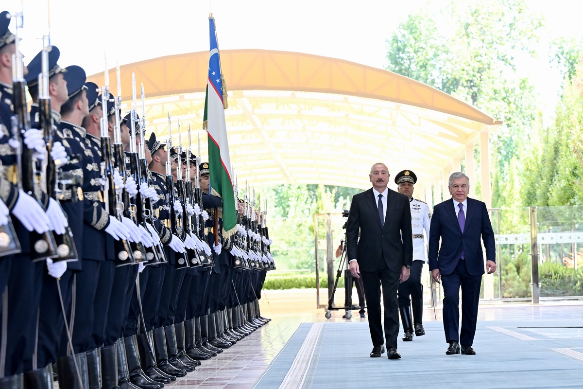Daşkənddə Prezident İlham Əliyevin rəsmi qarşılanma mərasimi olub