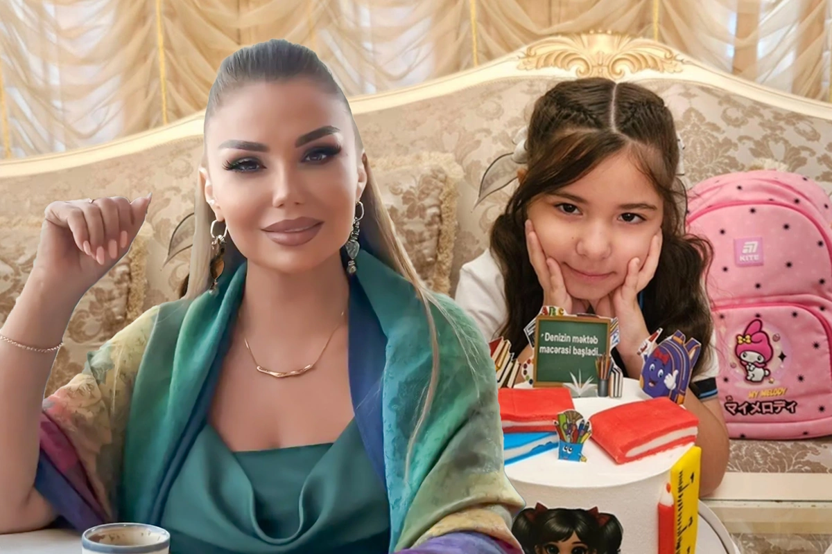 Könül Kərimova birinci sinifə gedən nəvəsini belə təbrik etdi