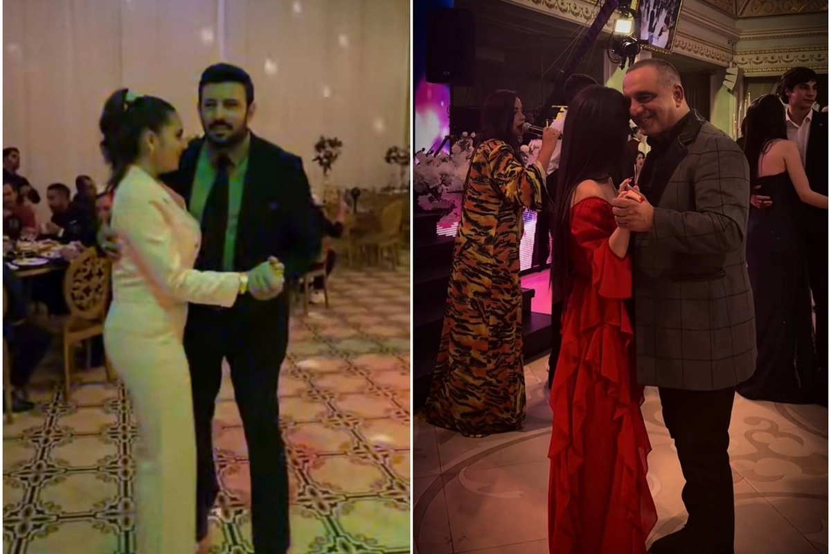 Azərbaycanlı məşhurların qızları ilə rəqs görüntüləri