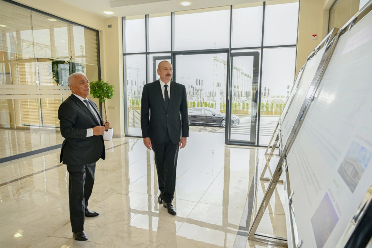 Ilham Aliyev attended the opening of the Yeni Sangachal substation
