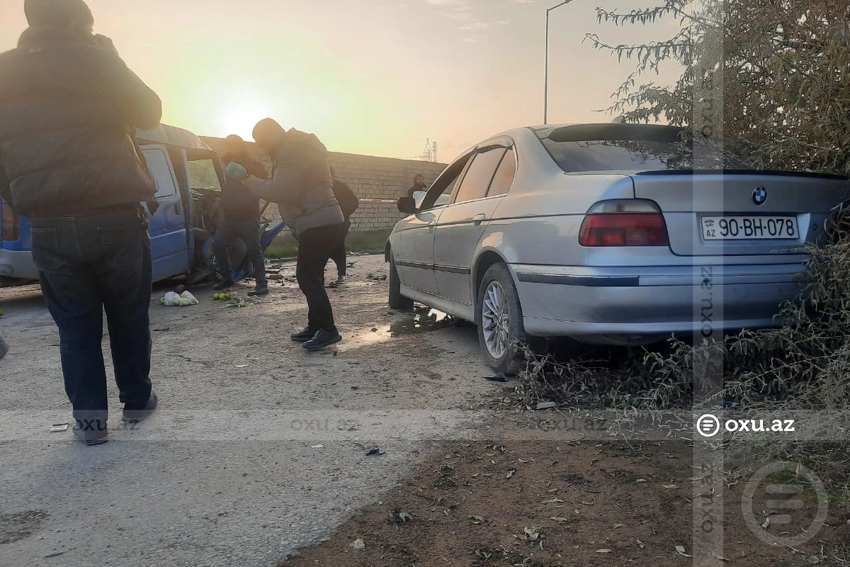 Sumqayıtda BMW yük maşını ilə TOQQUŞDU: Xəsarət alanlar var