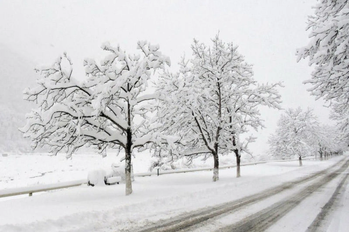 18 cm of snow fell in Azerbaijan