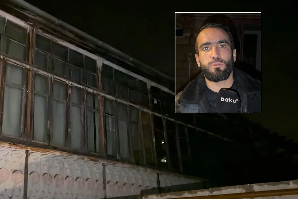 Сильный пожар в жилом доме в Шамахы: Все мои деньги сгорели