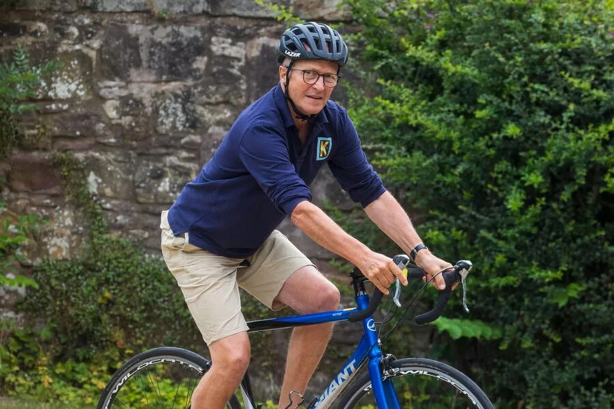 Man diagnosed with cancer after his friend noticed how he was sitting on a bicycle