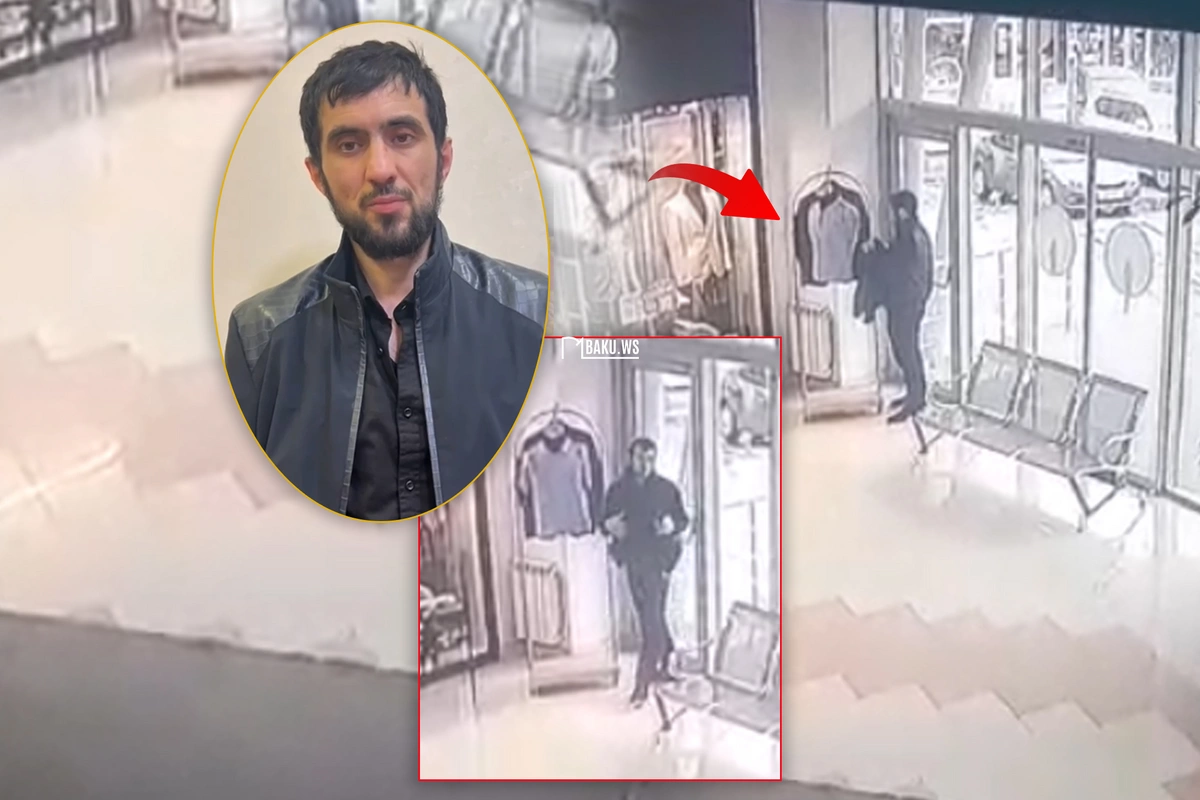 Malldan 135 manatlıq gödəkçə oğurlayan şəxs saxlanıldı - ETİRAF VİDEOSU