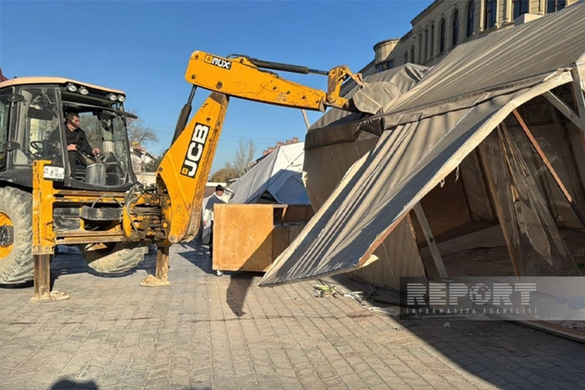 Sumqayıtda qanunsuz quraşdırılmış 11 köşk sökülüb