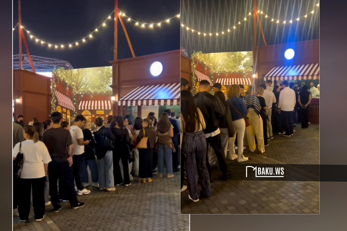 Bakı bulvarında diqqətçəkən MƏNZƏRƏ