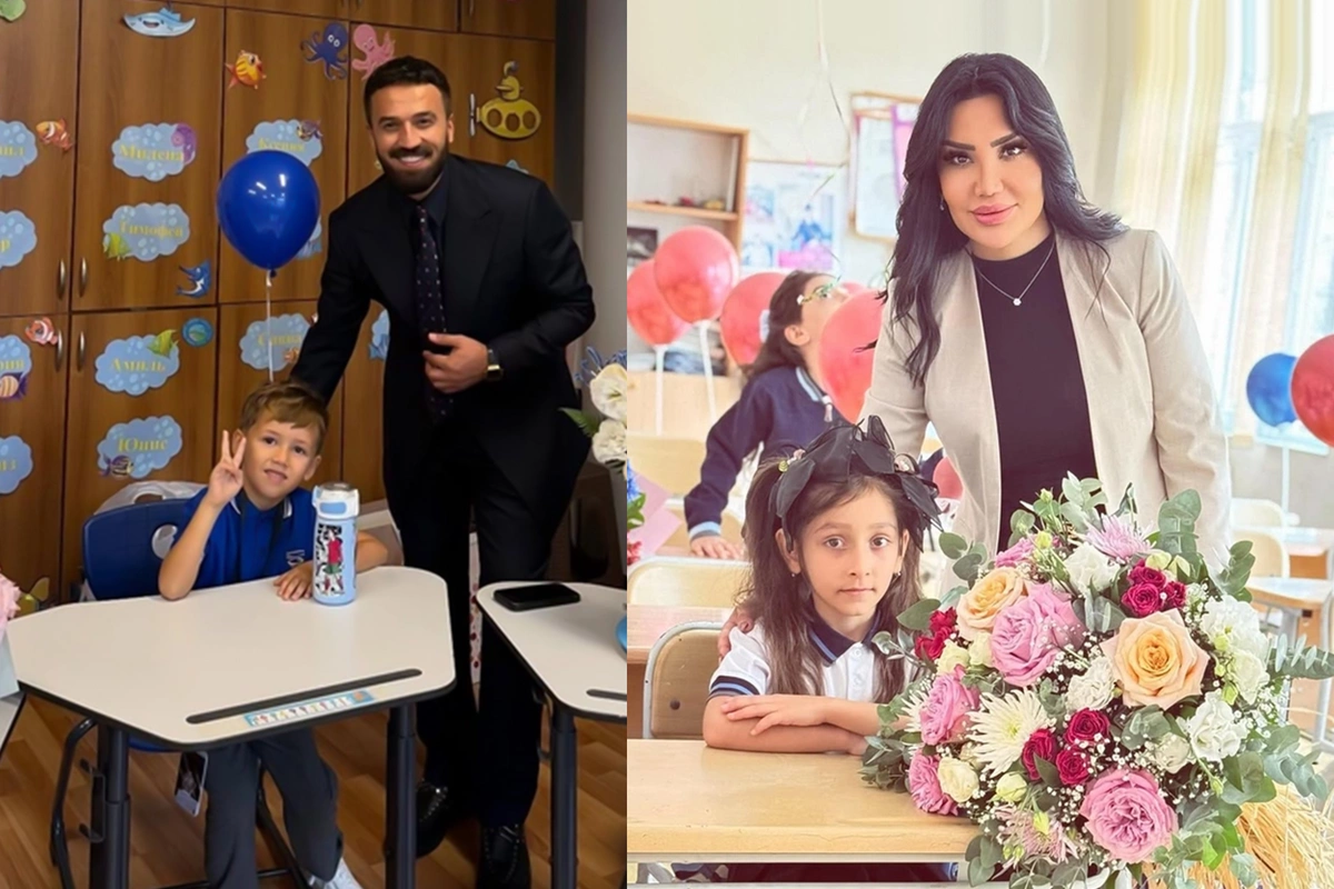 Bu azərbaycanlı məşhurların övladı birinci sinifə gedir Bu azərbaycanlı məşhurların övladı birinci sinifə gedir