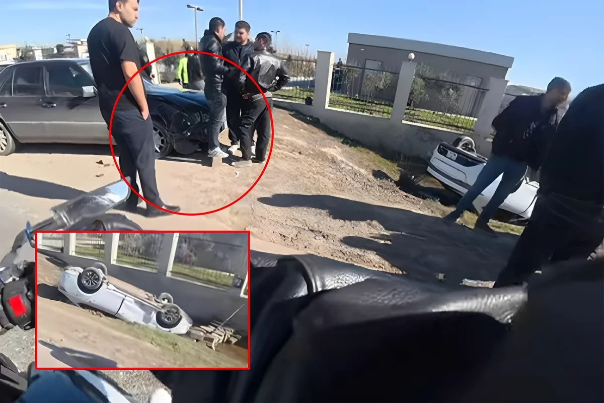 Abşeronda Mercedeslə toqquşan BYD aşdı: Xəsarət alan var - VİDEO