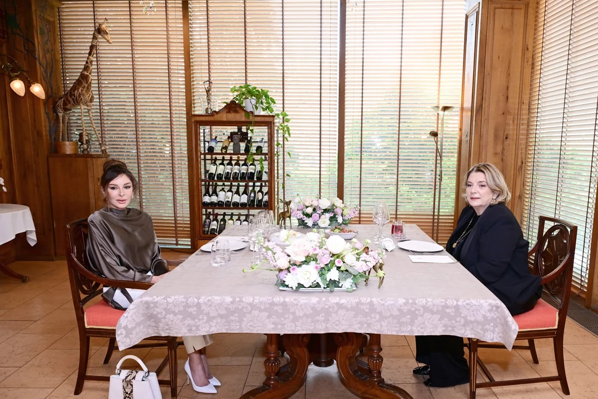 Tbilisidə Mehriban Əliyevanın şərəfinə lanç verilib