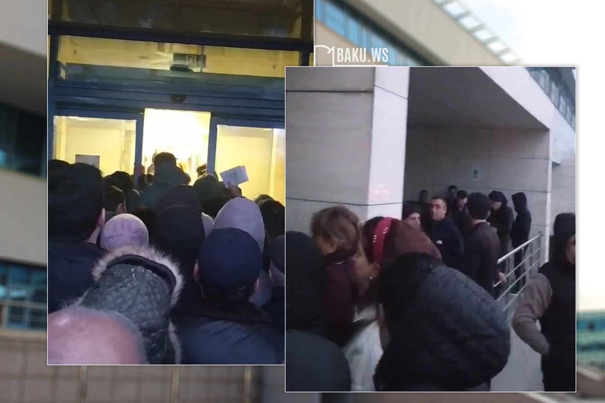 Yeni klinikanın qarşısında İZDİHAM - Bu dəfə nə baş verir?