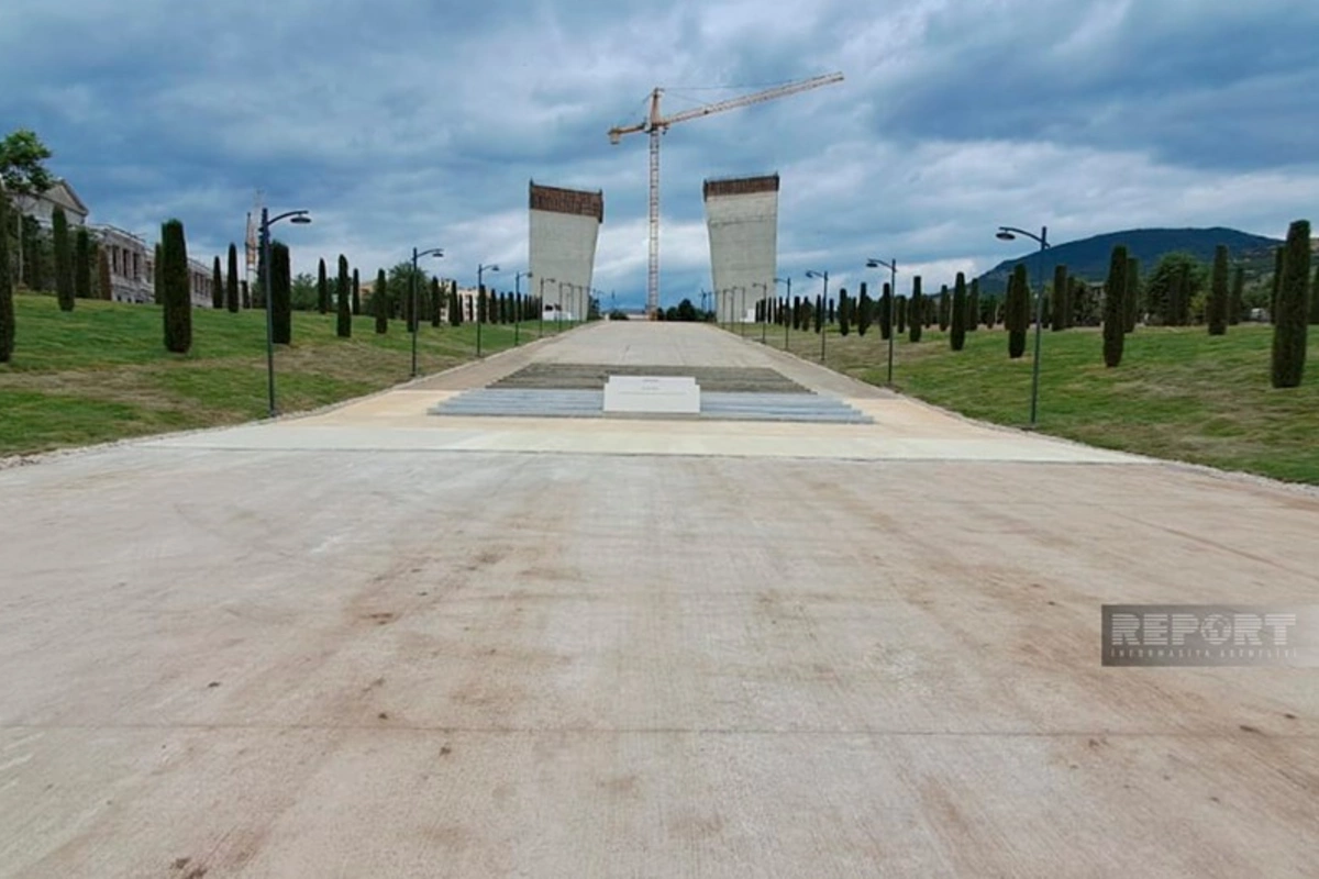 Xankəndidə inşa edilən Zəfər Tağının hündürlüyü Vətən müharibəsinin şərəfinə 44 metr olacaq Xankəndidə inşa edilən Zəfər Tağının hündürlüyü Vətən müharibəsinin şərəfinə 44 metr olacaq