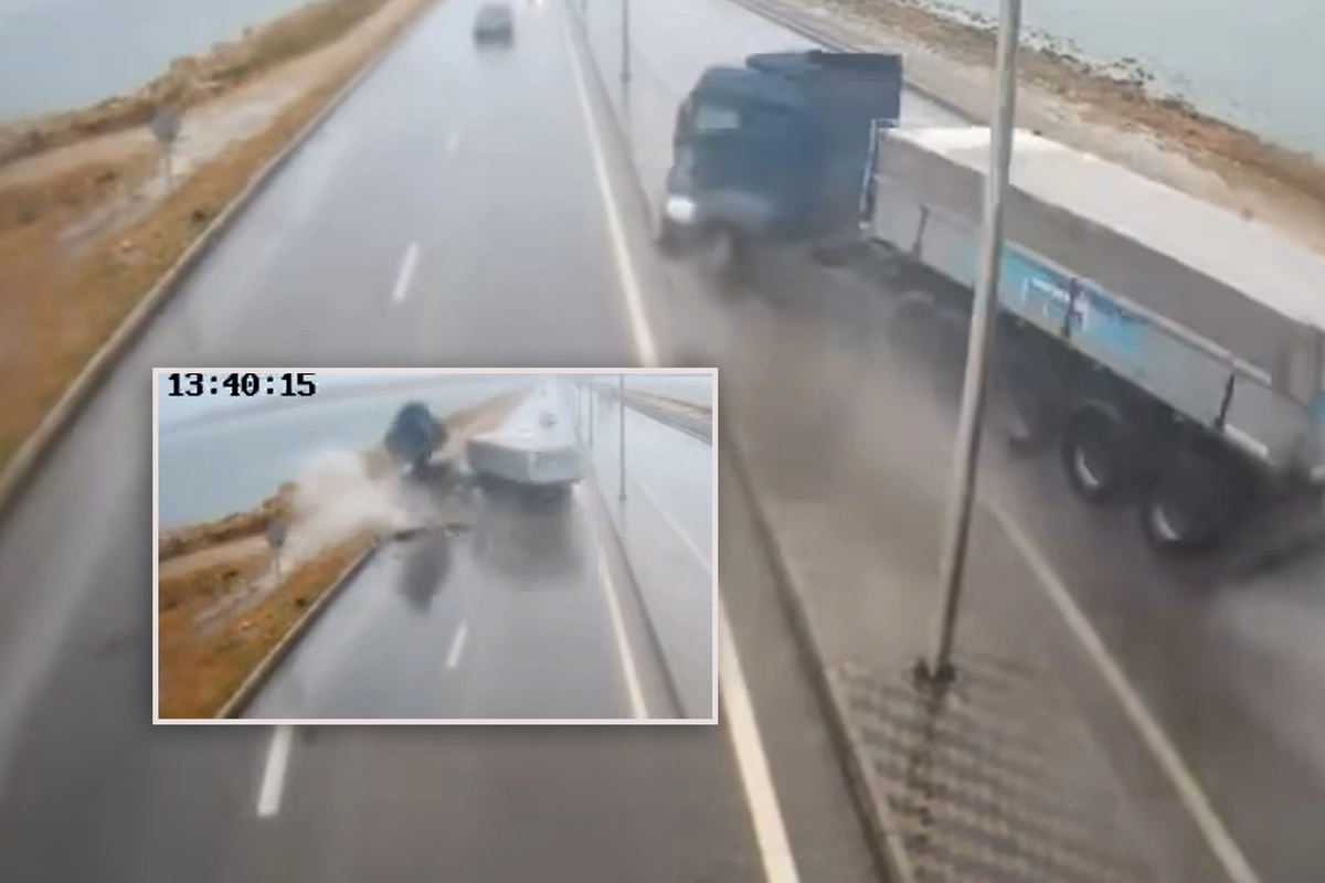 Bakıda üç nəfərin həlak olduğu dəhşətli qəzanın ANBAAN GÖRÜNTÜSÜ
