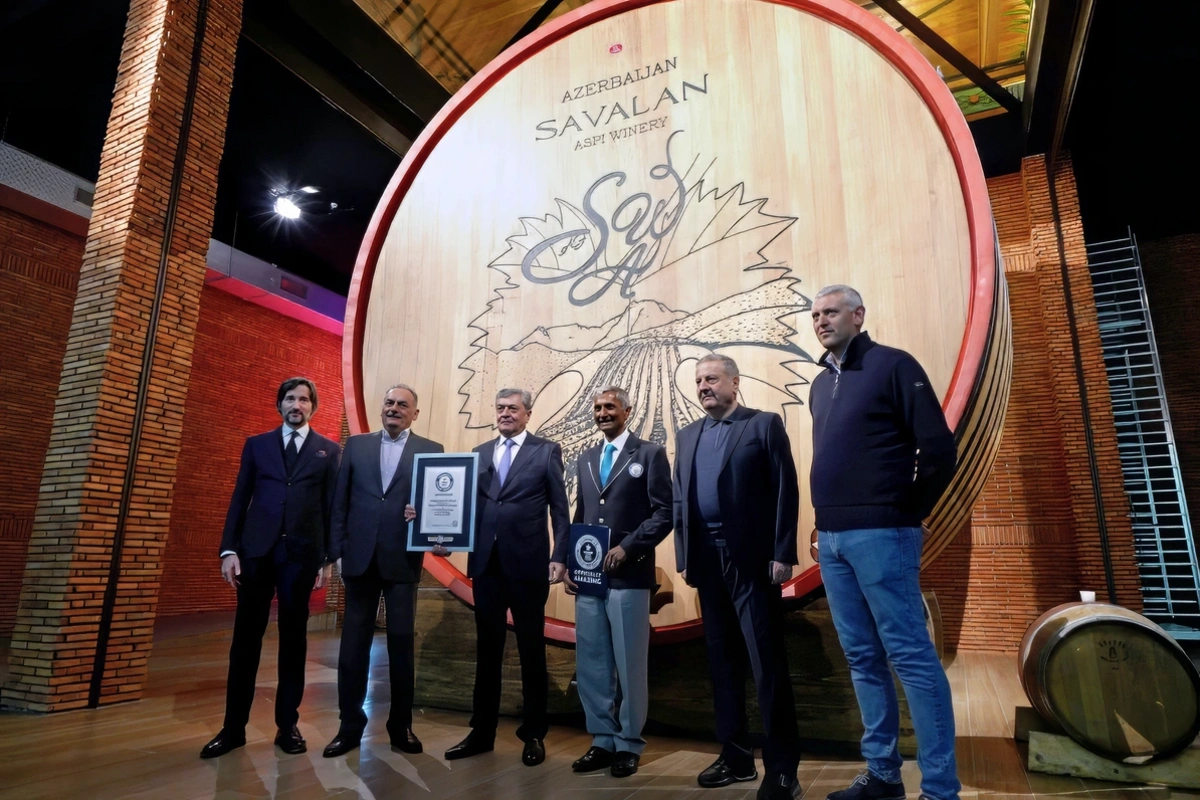 SAVALAN - ASPI Winery zavodunun şərab çəlləyi Ginnesin Rekordlar Kitabına daxil oldu