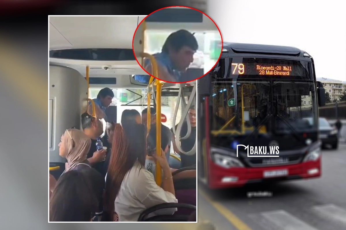 Bakıda sürücü sərnişinləri avtobusdan düşürdü: Hara yığırsan, yığ! - ANBAAN VİDEO