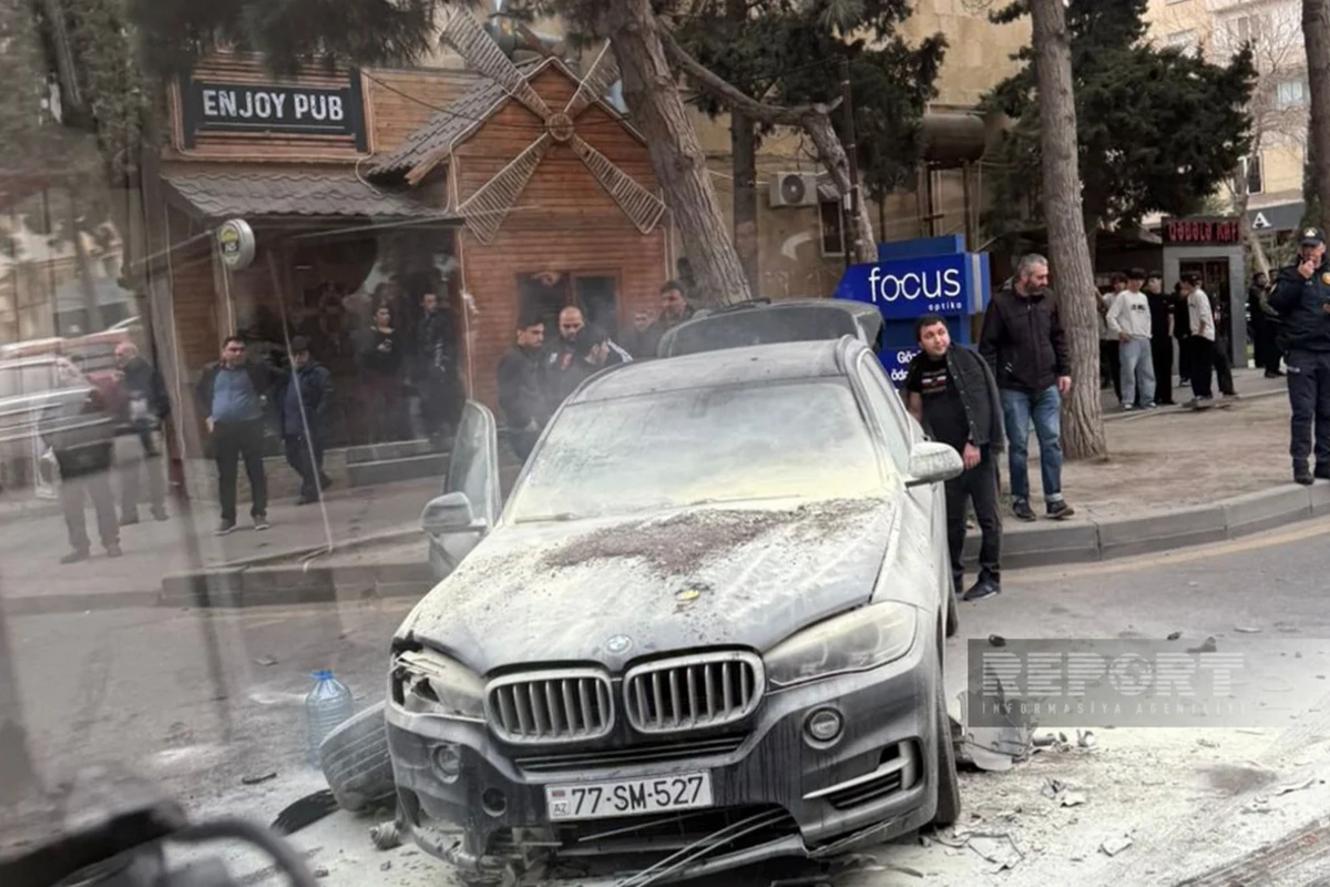 Bakıda Audi ilə BMW toqquşdu