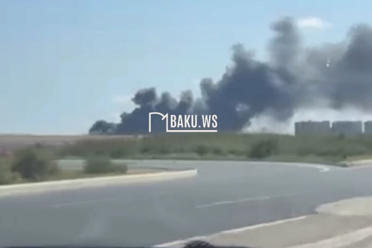 A paint factory is on fire in the Absheron district A paint factory is on fire in the Absheron district