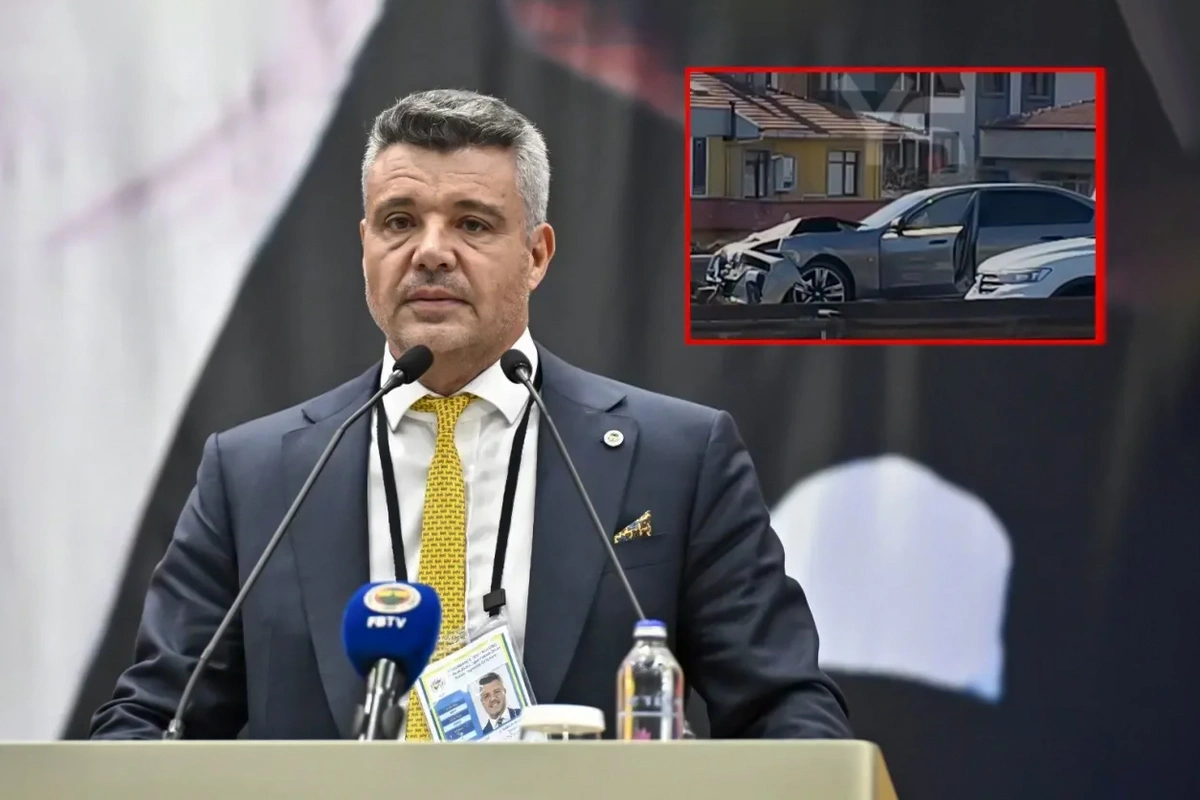 Fənərbağça klubunun prezidenti qəzaya düşüb - ANBAAN GÖRÜNTÜ