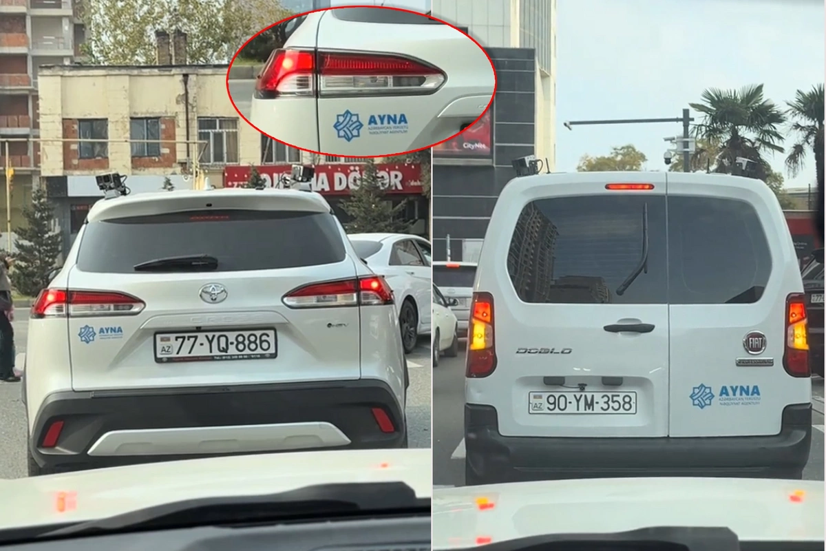 Bakıda AYNA-nın xüsusi avtomobilləri sürücüləri CƏRİMƏLƏYİR - RƏSMİ