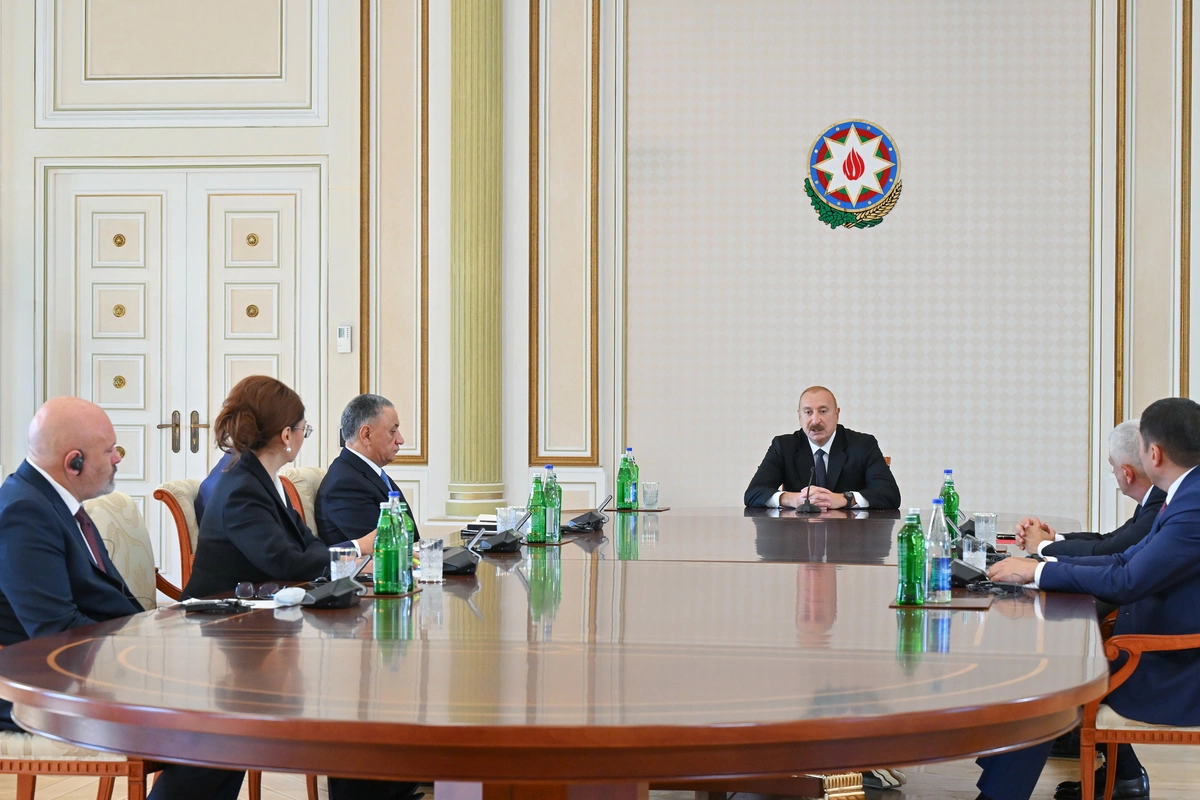 Prezident İlham Əliyev TDT-yə üzv ölkələrin təhlükəsizlik üzrə rəhbər şəxslərini qəbul edib