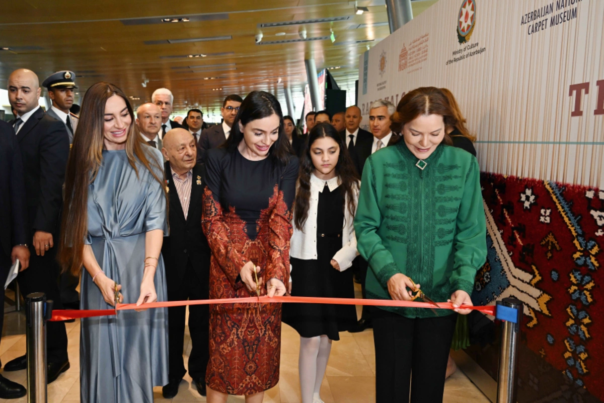 Leyla Aliyeva and Arzu Aliyeva participated in the opening of the immersive exhibition The Art of Rabat Carpets