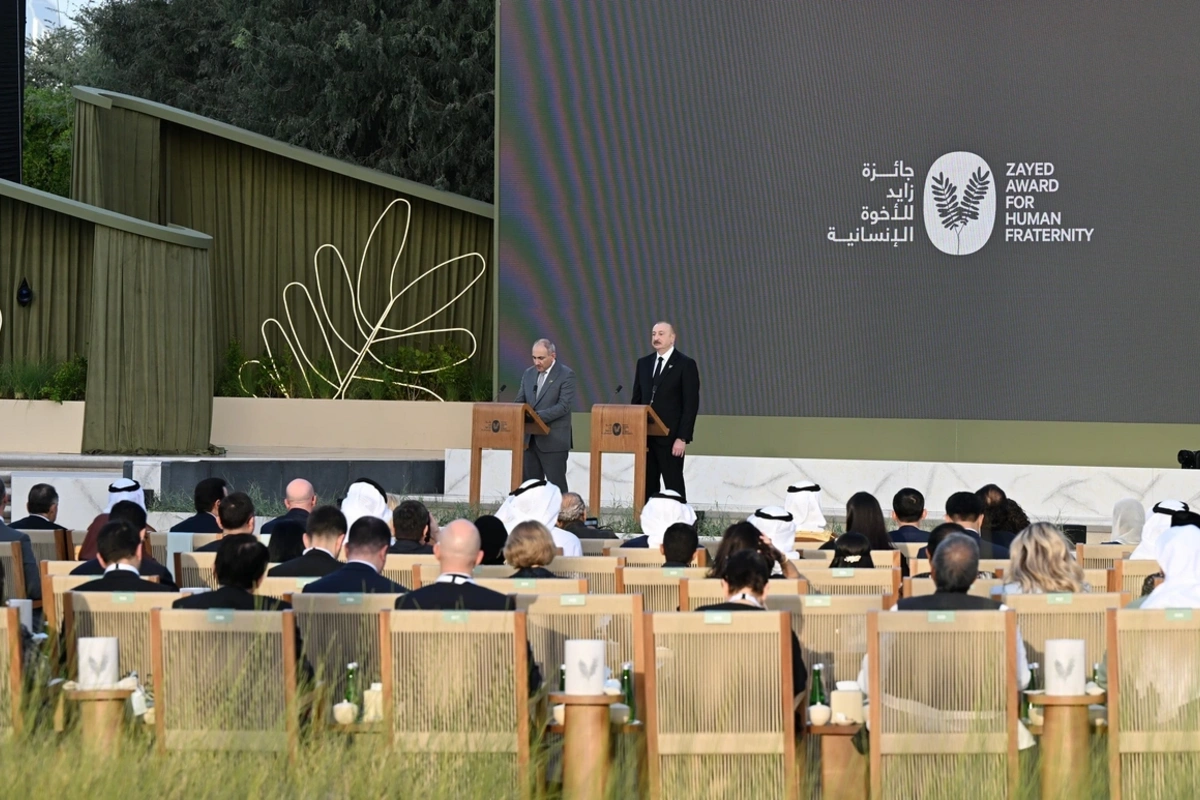 İlham Əliyev: Əbu-Dabidə keçirilən bu mükafatlandırma mərasimi rəmzi məna daşıyır
