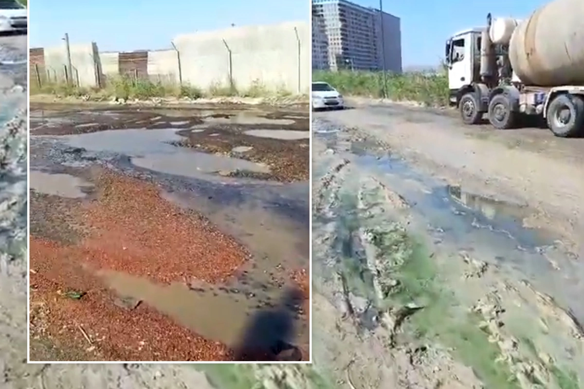 120 yolu adlanan ərazi yararsız vəziyyətdədir