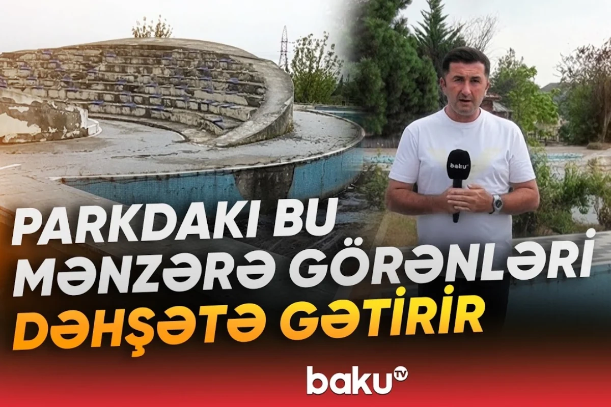 Oğuzun girişində yerləşən park baxımsızlıqdan məhv olur